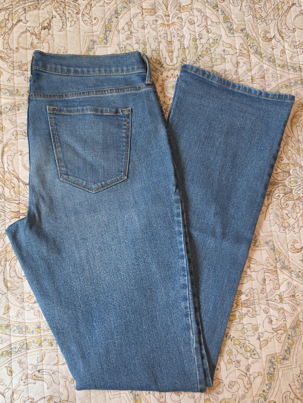 Old Navy Blue Flared Wide-Leg Jeans